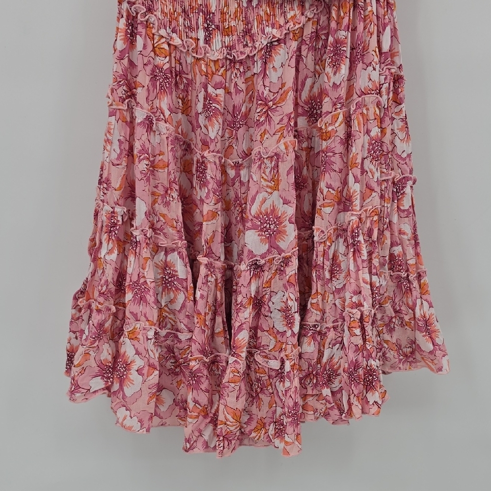 Poupette St. Barth Soledad Mini Dress Smocked Size M - Picture 6 of 11